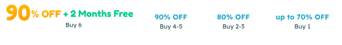 90% OFF