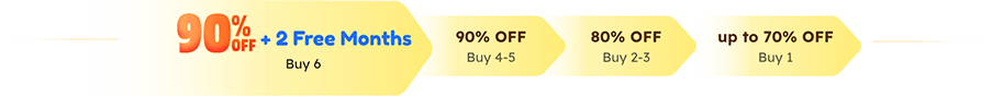 90% OFF
